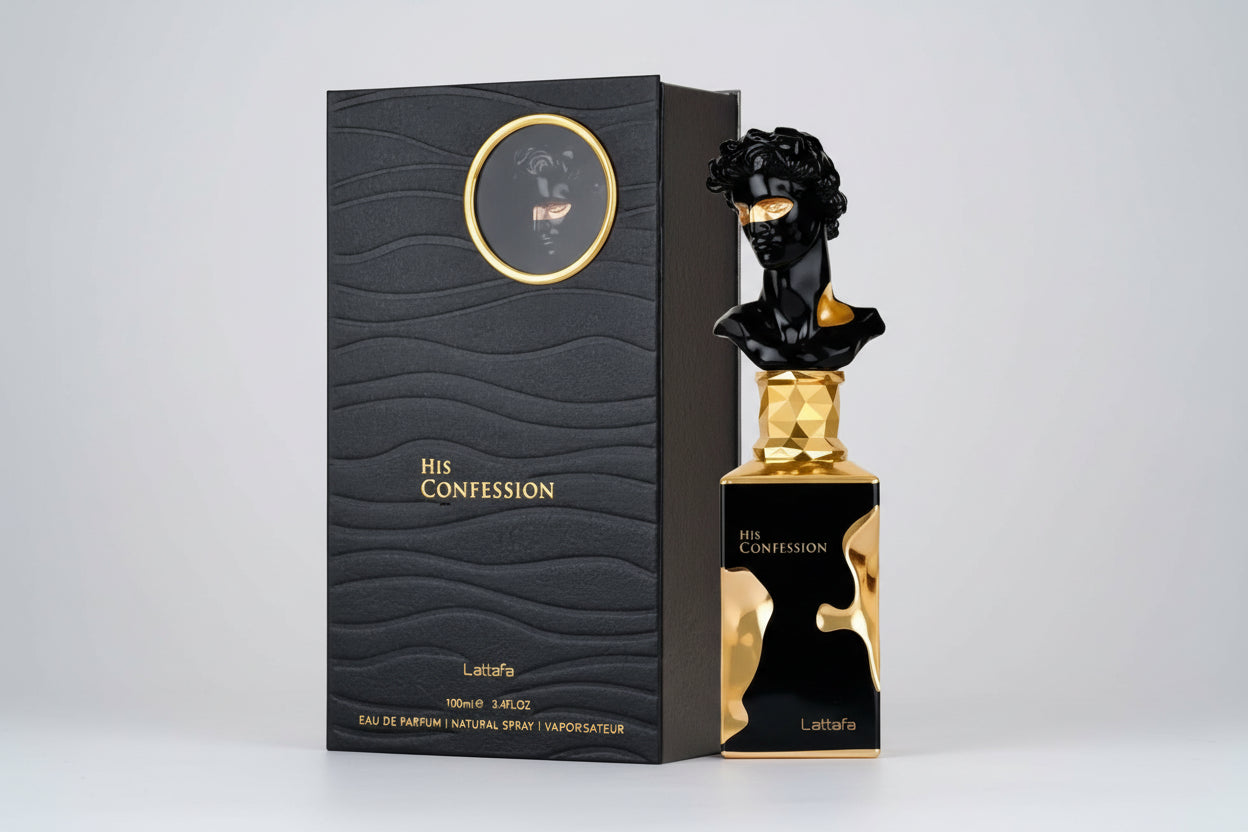 Lattafa His Confession Eau de Parfum Perfume Árabe Masculino 100ml
